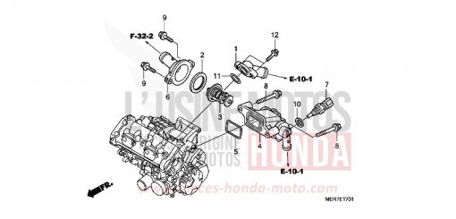 THERMOSTAT (CBF600S8/SA8/N8/NA8) CBF600N8 de 2008